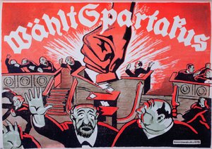 Votez Spartacus, Spartacist League verkiezingsposter, 1918