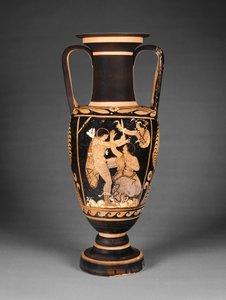 Paestan roodfiguren nekamfoor, ca. 340 v.Chr.