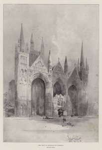 Westelijke Voorzijde van de Kathedraal van Peterborough