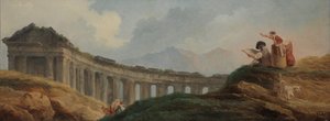 Een Colonnade in Ruïnes