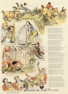Serie illustraties die de Hollydale Jacht uitbeelden