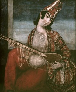 Jonge Vrouw die Gitaar Speelt