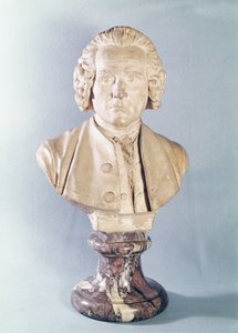 Buste van Jean-Jacques Rousseau (1712-78) (marmer)