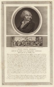 Portret van Jean-Paul Marat