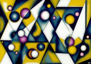 abstract: sferen+driehoeken 2