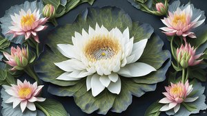 mandala: Waterlelies elementen_03