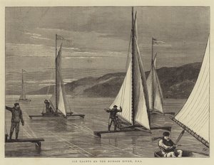 IJsschepen op de Hudson River, VS