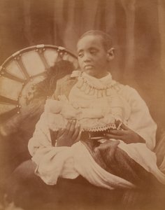 Prins Dejatch Alamayou van Abessinië, ca. 1868