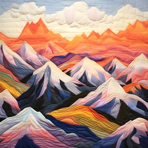 Gestikte bergketen 1