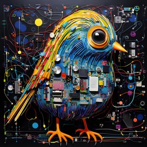 Graffiti vogel 4