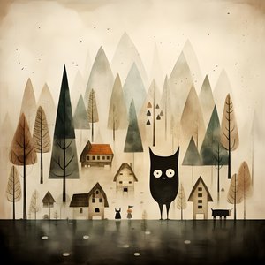 Landschap met figuur 1