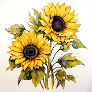 Zonnebloemen 4