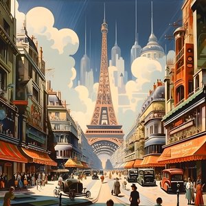 Reclameposter, Parijs, Frankrijk 3