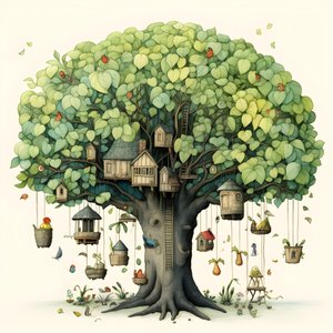 kinderillustratie bomen 3