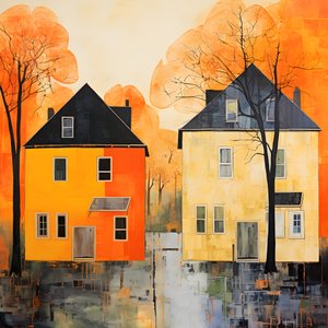 twee oranje huizen 2