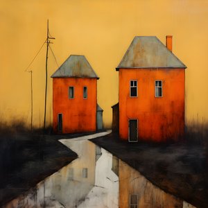 twee oranje huizen 4