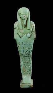 Shabti-figuur (faience)