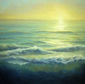 Gouden nevel, 2004 Zeelandschap