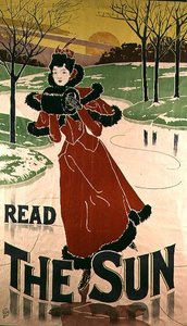 Poster voor "The Sun" krant, 1897