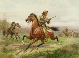 Buffalo Bill vecht tegen de Indianen