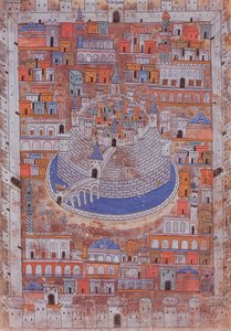 Kaart van Aleppo, c.1600