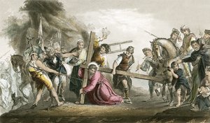 Christus draagt het kruis