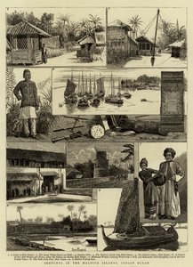 Schetsen op de Malediven, Indische Oceaan