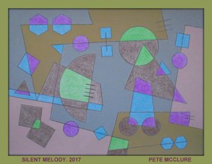 STILLE MELODIE, 2017, ACRYL OP PAPIER