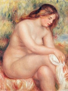 Bader droogt zichzelf af, ca. 1910