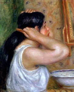 Meisje dat haar Haar Kammt, 1907-8