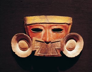 Menselijk masker, uit Teotihuacan