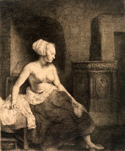 Zittende vrouwelijke naakt, 1658