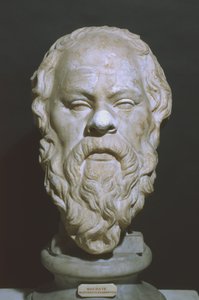Hoofd van Socrates (marmer)