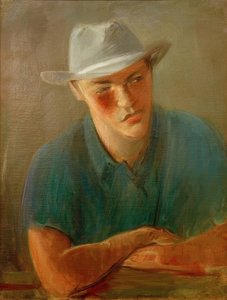 Portret van een man met hoed