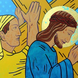 Simon helpt Jezus