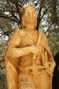 Beeld van Alfonso X (1221-84) De Wijze