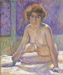 Zittende naakte vrouw, ca. 1912