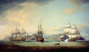 Oost-Indiëvaarder Ceres bij St. Helena, 1788