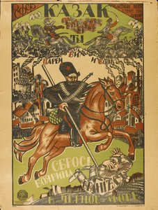 Cossack gooit Wrangel in de Zwarte Zee Poster