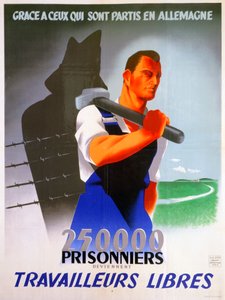 Franse arbeiders voor Duitsland poster, 1943