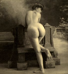 Vrouwelijk naakt, ca. 1900 (sepia foto)