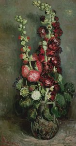 Vaas met stokrozen, 1886