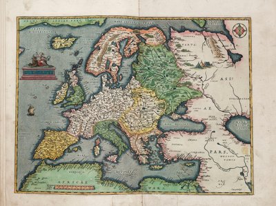 Europae door Abraham Ortelius