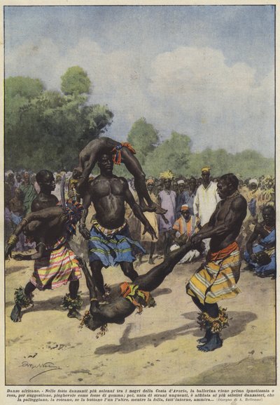 Afrikaanse dansen door Achille Beltrame