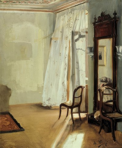 De balkonkamer door Adolph Menzel