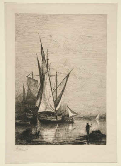 De haven van Genua door Adolphe Appian