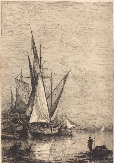 De haven van Genua door Adolphe Appian