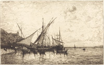 De Haven van Monaco door Adolphe Appian