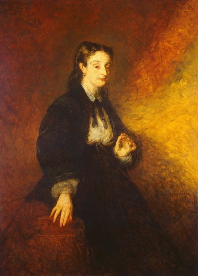 Madame Cahen, 1869 door Adolphe Monticelli