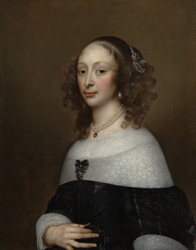 Portret van een vrouw door Adriaen Hanneman